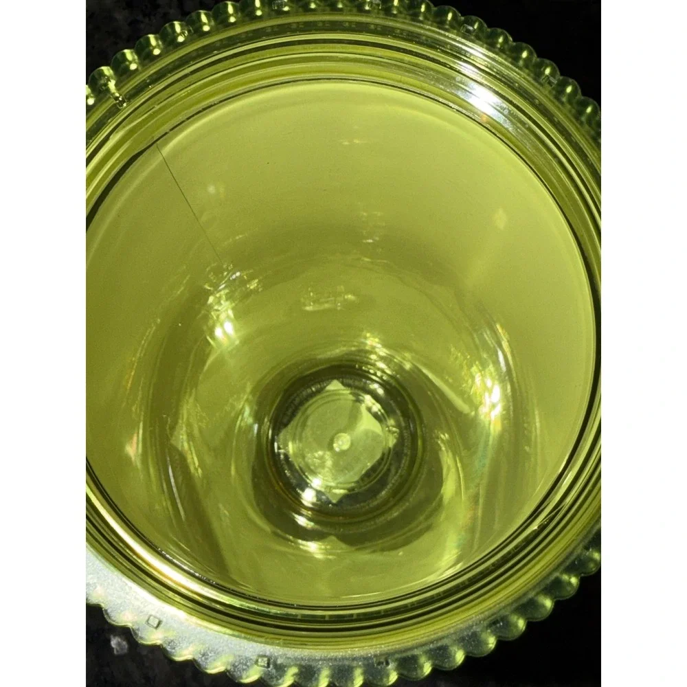 Starbucks 24oz Venti Lime Green Iridescent Pleated Cold Cup Tumbler‎ Purple Lid